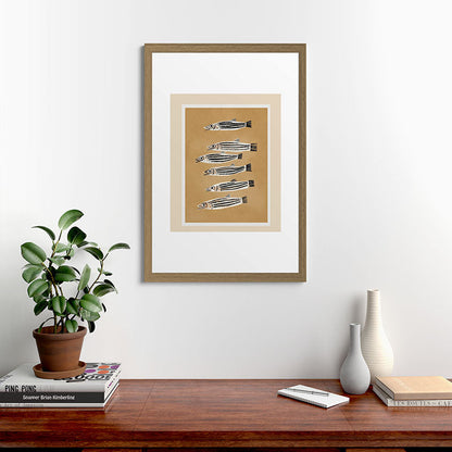 Minimal Fish Study Framed Art Print Gallery Image 41
