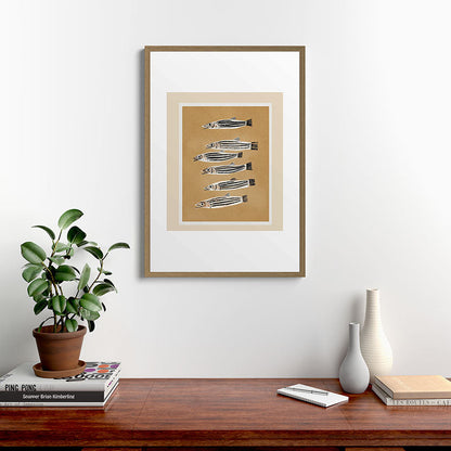 Minimal Fish Study Framed Art Print Gallery Image 13