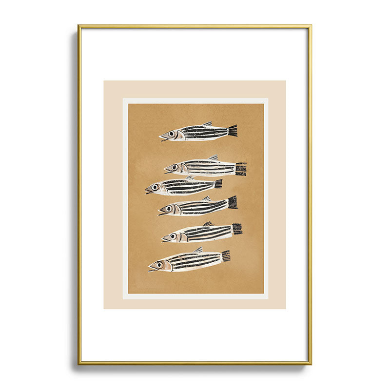 Minimal Fish Study Framed Art Print Gallery Image 90