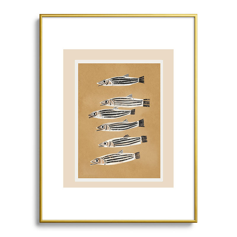 Minimal Fish Study Framed Art Print Gallery Image 92