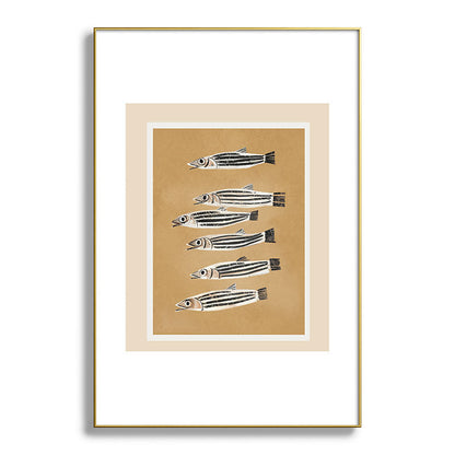 Minimal Fish Study Framed Art Print Gallery Image 94