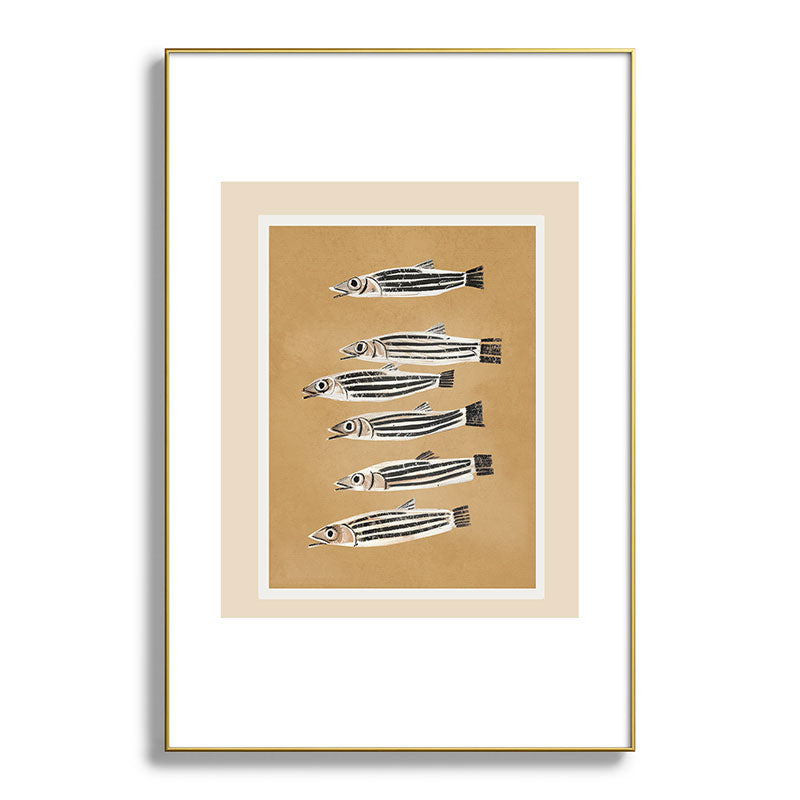 Minimal Fish Study Framed Art Print Gallery Image 93