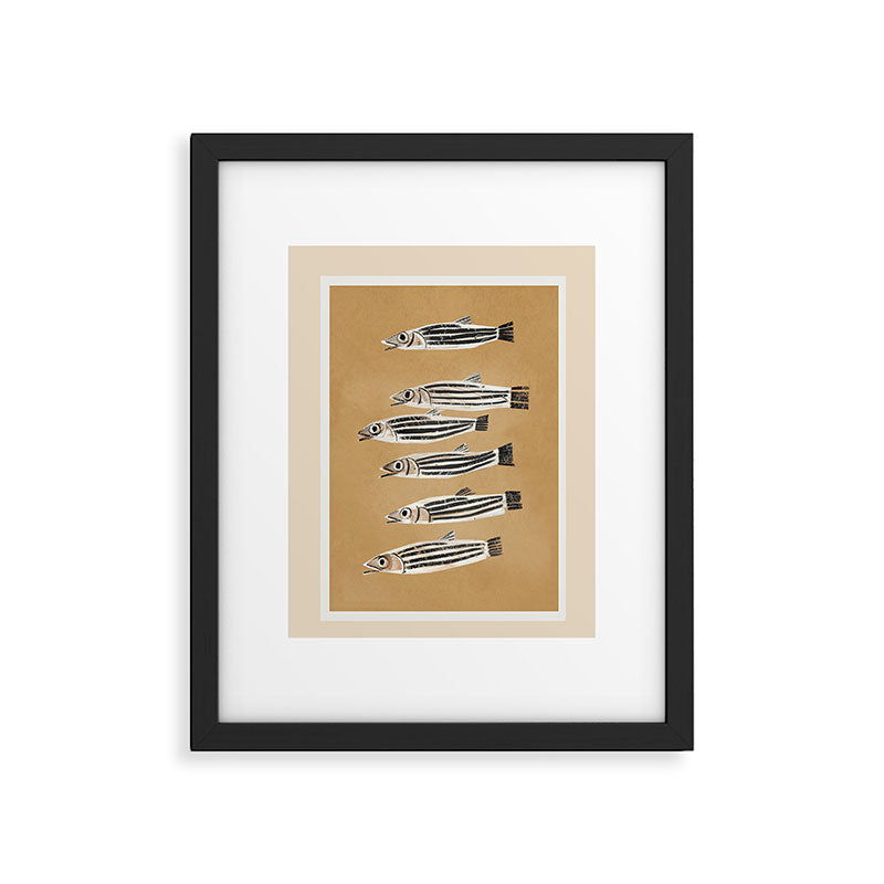 Minimal Fish Study Framed Art Print Gallery Image 2