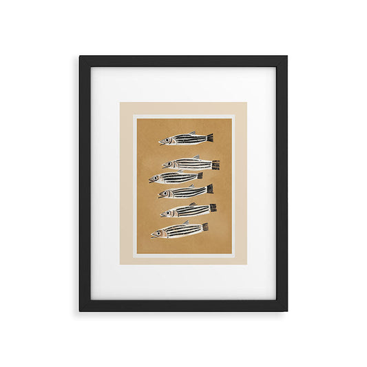 Minimal Fish Study Framed Art Print Gallery Image 2