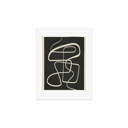 Modern Abstract Lines - Noir Art Print Gallery Image 2