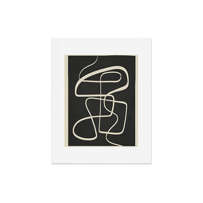 Modern Abstract Lines - Noir Art Print Gallery Image 5