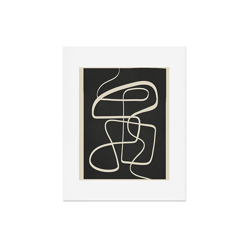 Modern Abstract Lines - Noir Art Print Gallery Image 4
