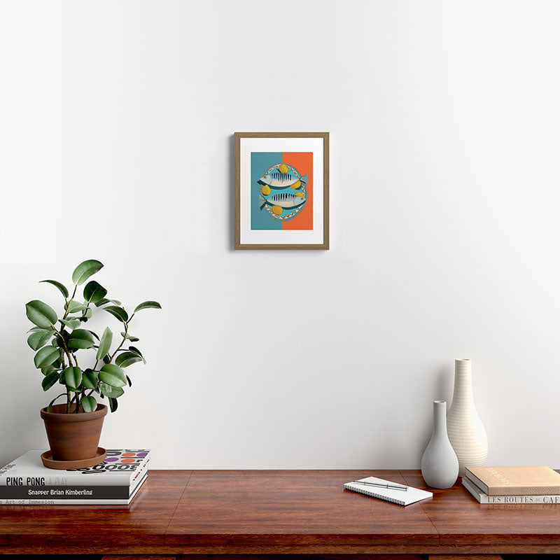 Modern Coastal Still Life Framed Art Print Gallery Image 9