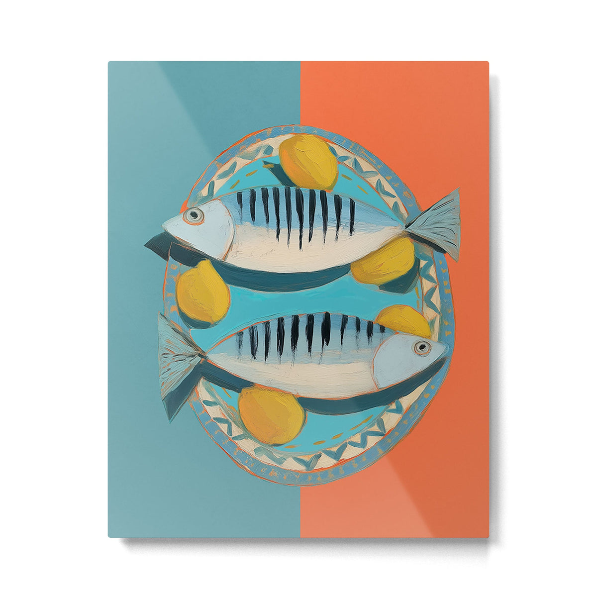 Modern Coastal Still Life Metal Print Gallery Image 4