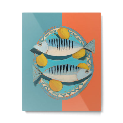 Modern Coastal Still Life Metal Print Gallery Image 4