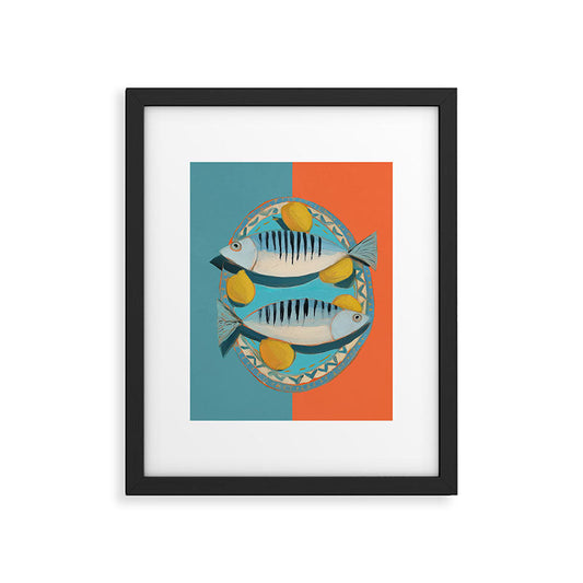 Modern Coastal Still Life Framed Art Print Gallery Image 1