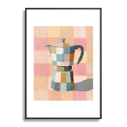 Patchwork Moka Pot Framed Art Print Gallery Image 83