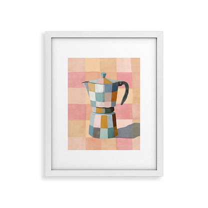 Patchwork Moka Pot Framed Art Print Gallery Image 25
