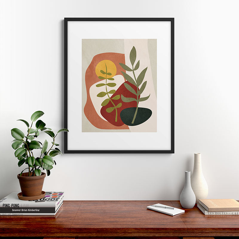 Two Abstract Branches Framed Art Print Gallery Image 7