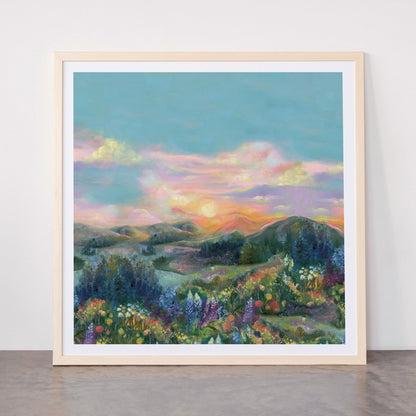 Sunset Landscape Framed Art Print Gallery Image 77