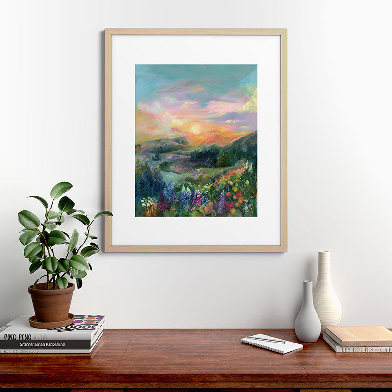 Sunset Landscape Framed Art Print Gallery Image 67