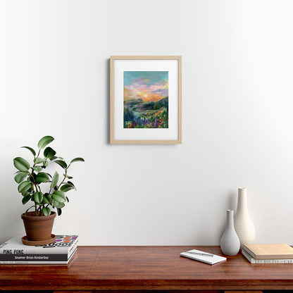 Sunset Landscape Framed Art Print Gallery Image 25
