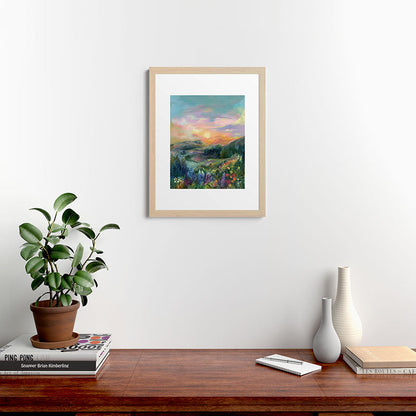 Sunset Landscape Framed Art Print Gallery Image 64