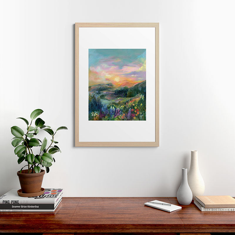 Sunset Landscape Framed Art Print Gallery Image 65