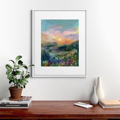 Sunset Landscape Framed Art Print Gallery Image 39