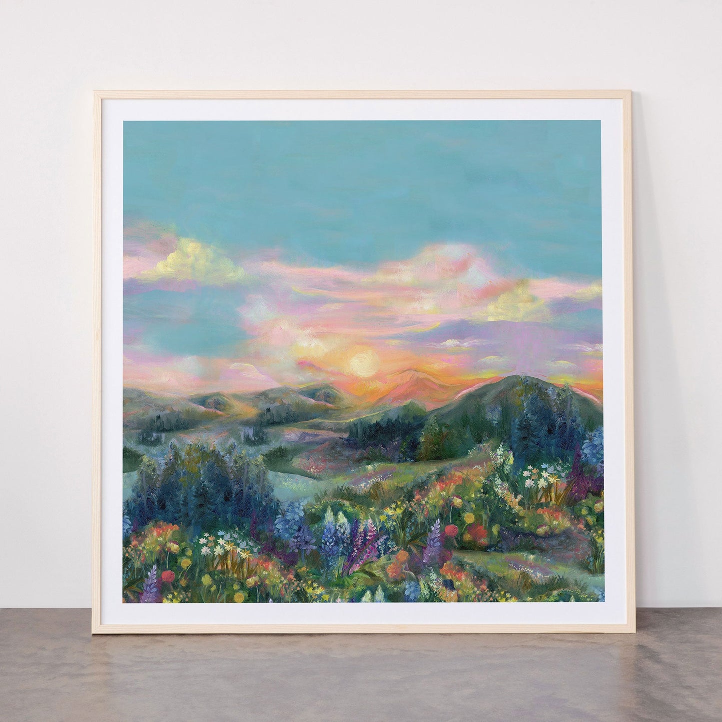 Sunset Landscape Framed Art Print Gallery Image 33