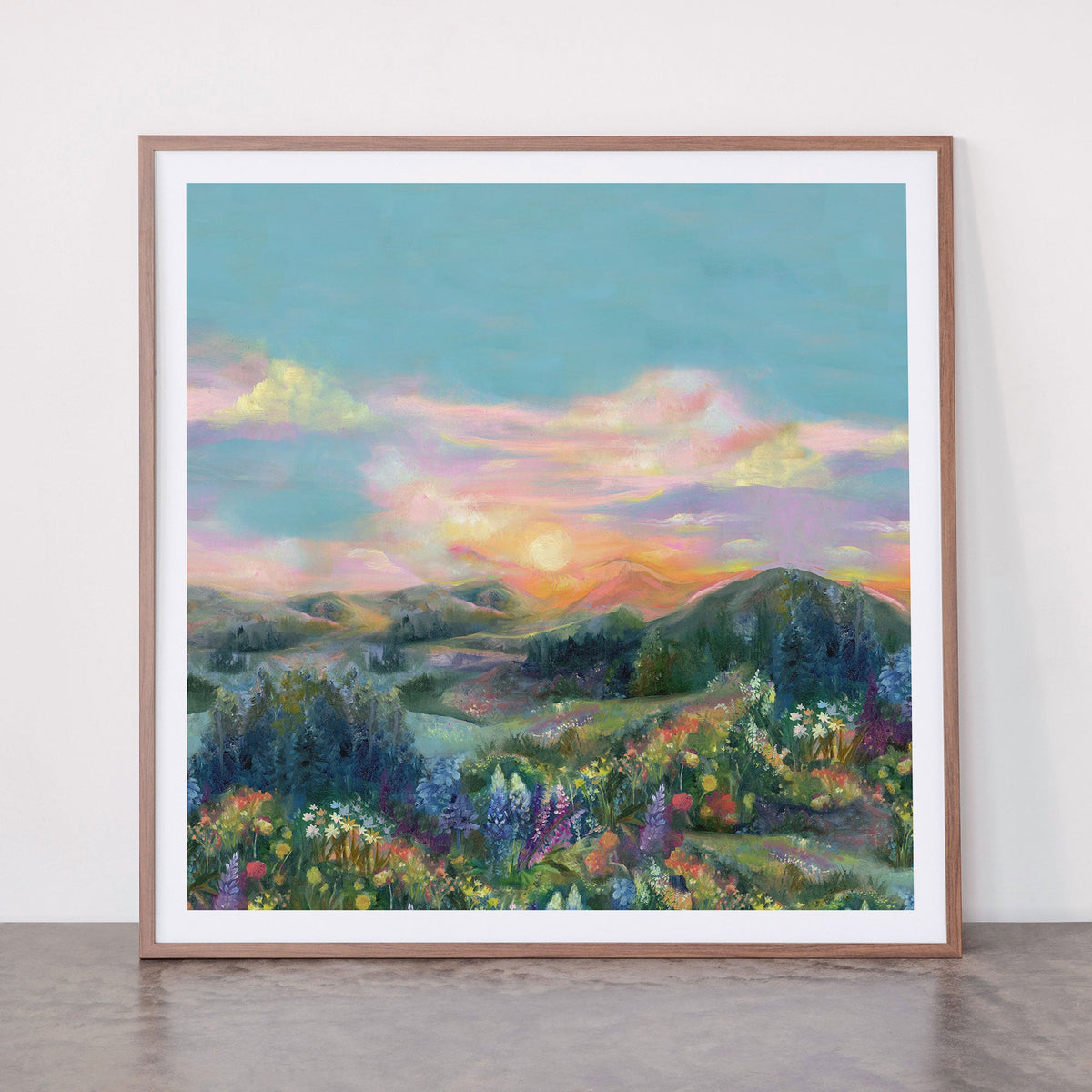 Sunset Landscape Framed Art Print Gallery Image 21