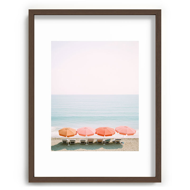 Beach Umbrella Pastel Minimalist AI Photography Framed Art Print Gallery Image 66