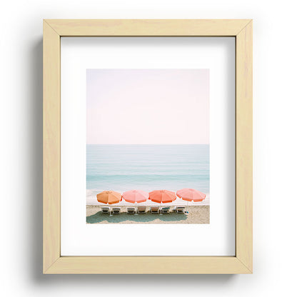 Beach Umbrella Pastel Minimalist AI Photography Framed Art Print Gallery Image 70
