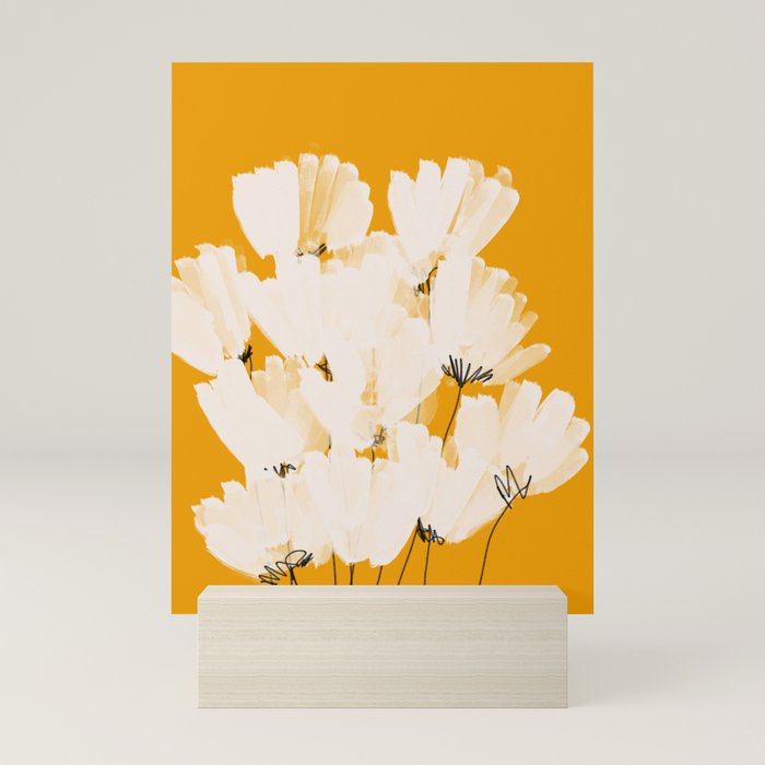 Flowers In Tangerine Mini Art Print Gallery Image 5