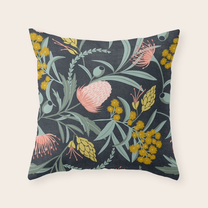 Flora Australis Throw Pillow Gallery Image 4