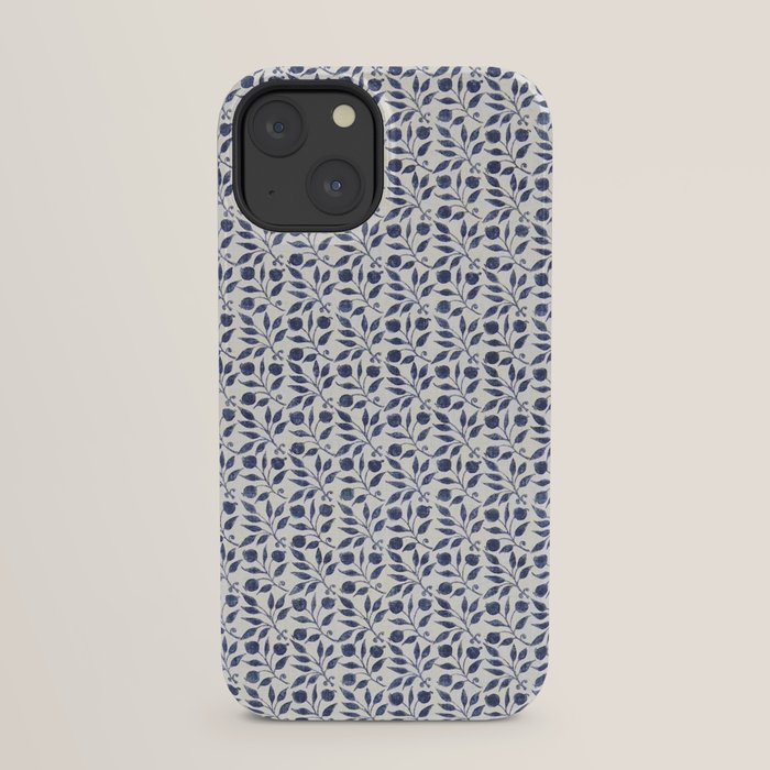 William Morris Vintage Rosehip Indigo Blue iPhone Case Gallery Image 29