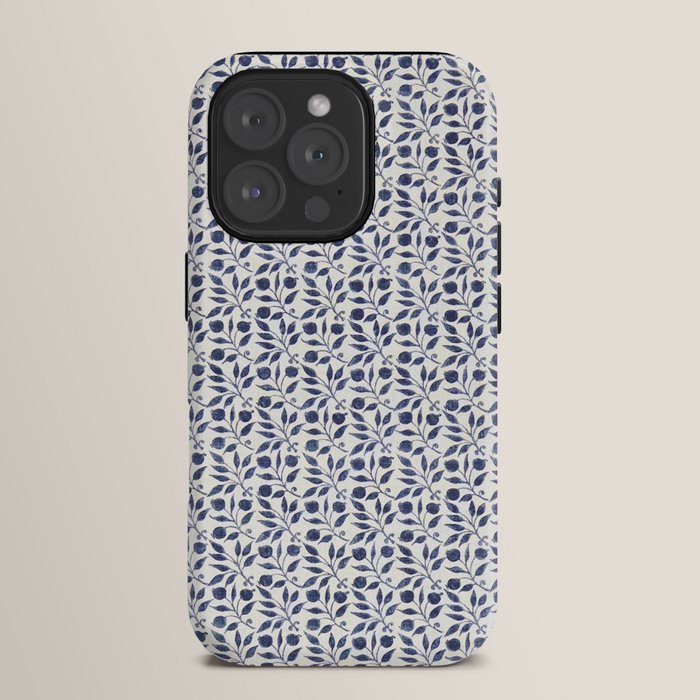 William Morris Vintage Rosehip Indigo Blue iPhone Case Gallery Image 15