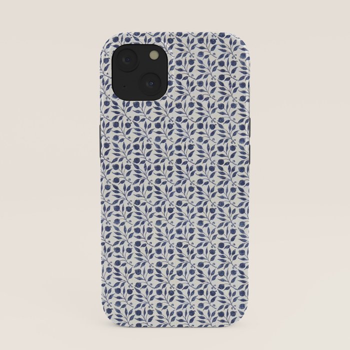 William Morris Vintage Rosehip Indigo Blue iPhone Case Gallery Image 37