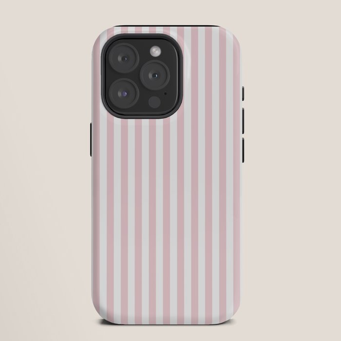 Pastel Pink & White Simple Stripe iPhone Case Gallery Image 11