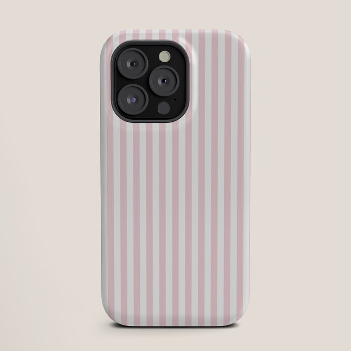 Pastel Pink & White Simple Stripe iPhone Case Gallery Image 19