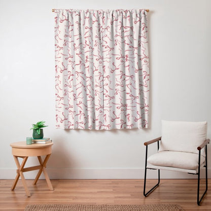 Coquette Pink Bows Window Curtain Gallery Image 7
