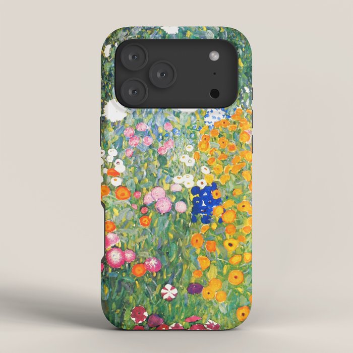 Gustav Klimt "Blumengarten (Flower Garden)" iPhone Case Gallery Image 4