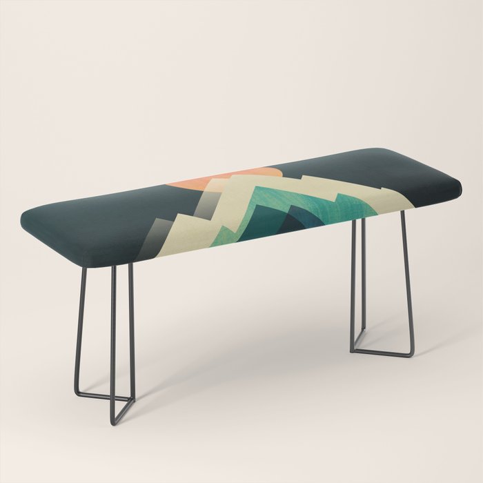 Ablaze on cold mountain Bench Gallery Image 1