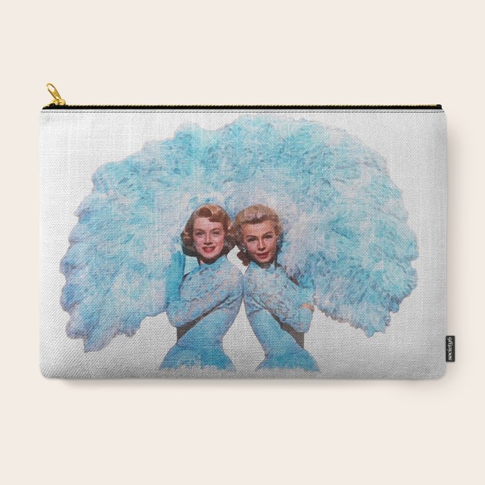 Sisters - White Christmas - Watercolor Carry All Pouch Gallery Image 3