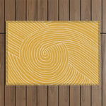 Strokes 02: Tulip Yellow Edition Outdoor Rug Gallery Image 1