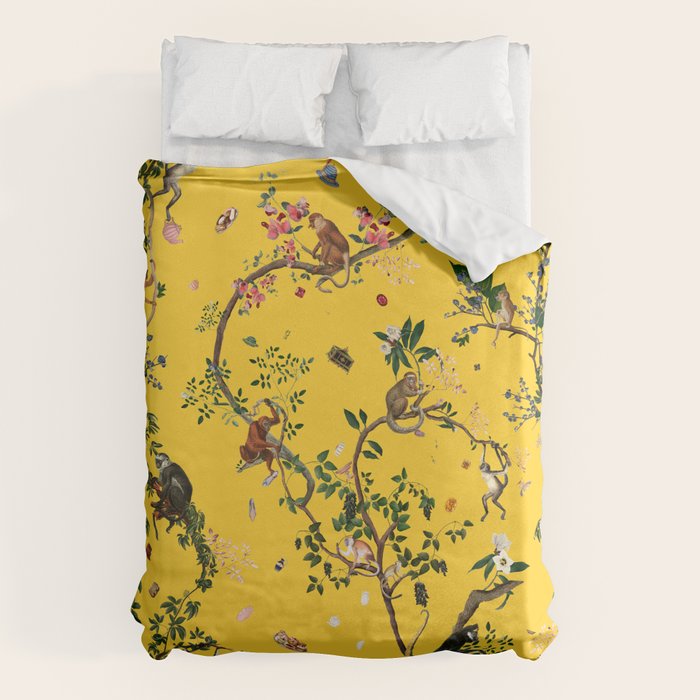 Monkey World Yellow Duvet Cover Gallery Image 6