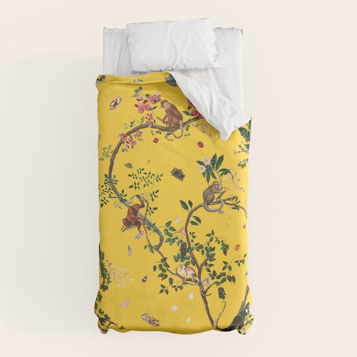 Monkey World Yellow Duvet Cover Gallery Image 10