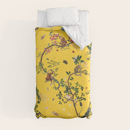 Monkey World Yellow Duvet Cover Gallery Image 4