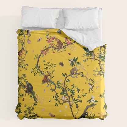 Monkey World Yellow Duvet Cover Gallery Image 7