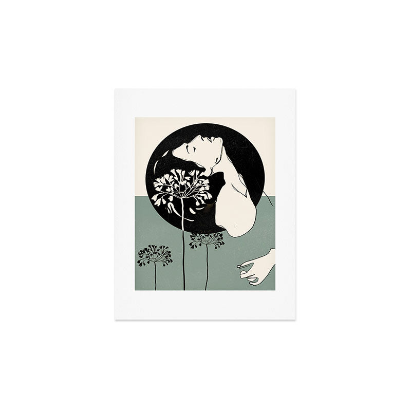 Gentle Beauty 9 Line Drawing Art Print Gallery Image 3