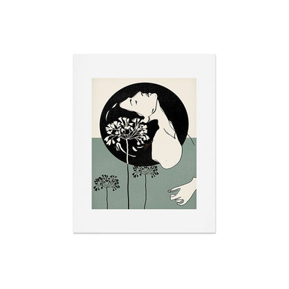 Gentle Beauty 9 Line Drawing Art Print Gallery Image 5