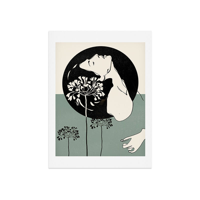 Gentle Beauty 9 Line Drawing Art Print Gallery Image 7