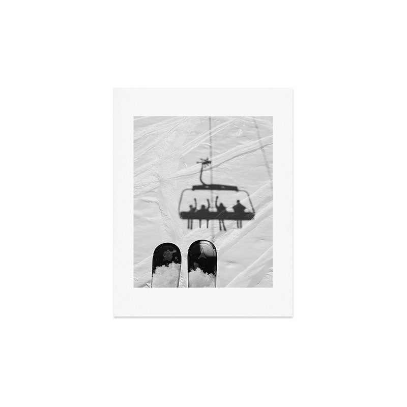Ski Lift Shadows Art Print Gallery Image 3