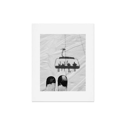 Ski Lift Shadows Art Print Gallery Image 5