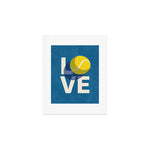 BALLS - Love Tennis - Hard Court Art Print Gallery Image 1